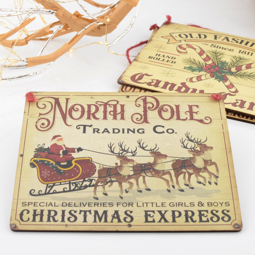 Christmas Wooden Sign - Christmas Express
