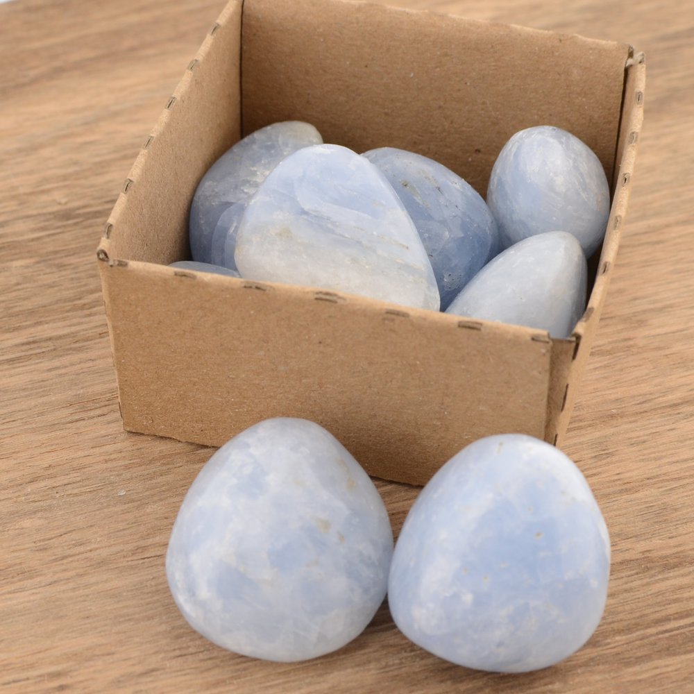 Blue Calcite Tumble Stone