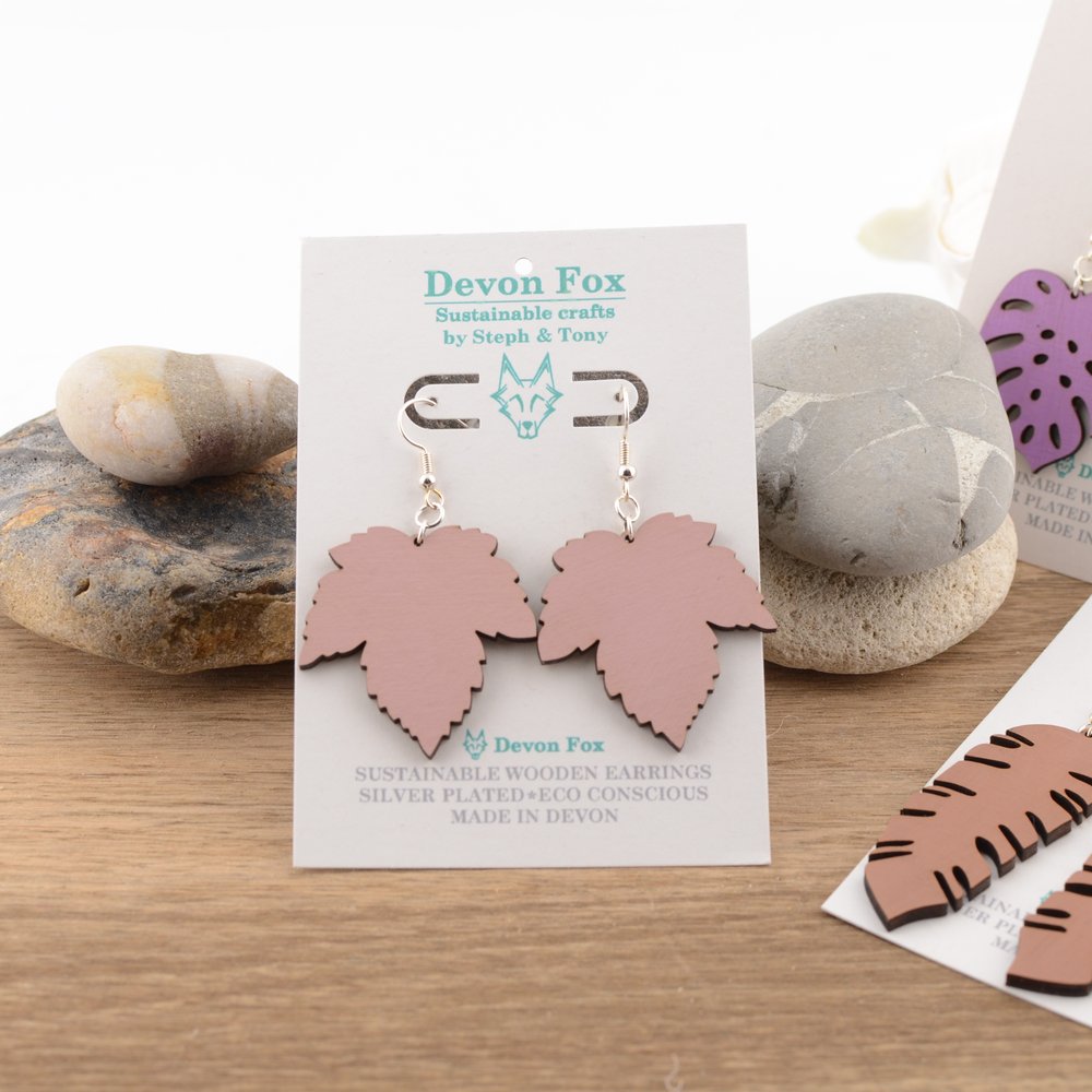 Sycamore Leaf Earrings