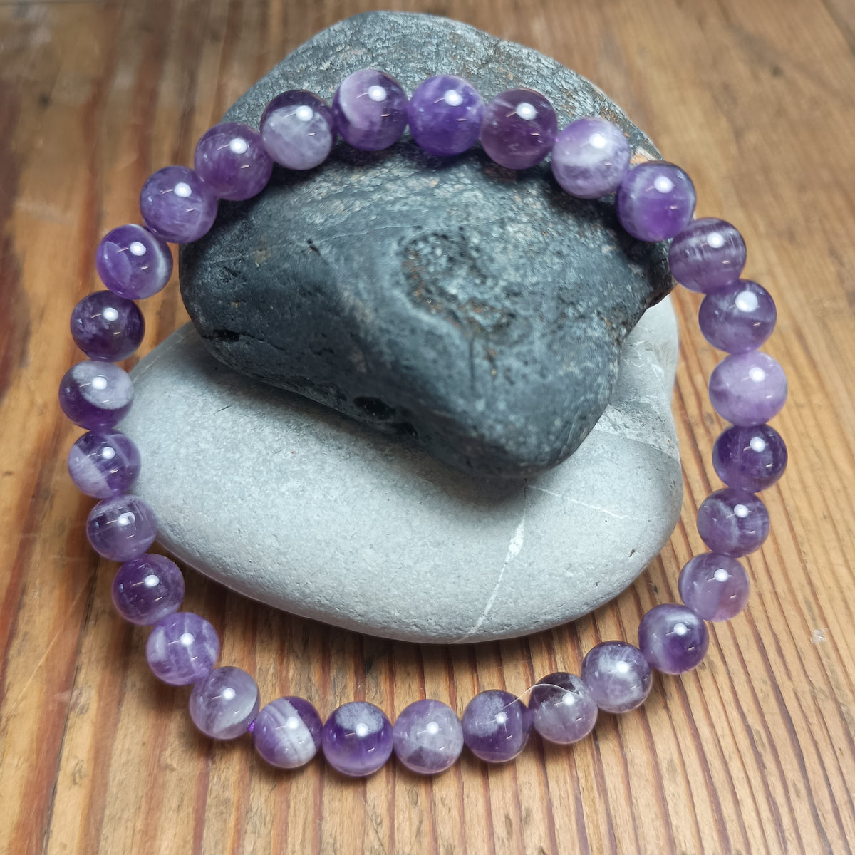 6mm Natural Gemstone Stretch Bracelet