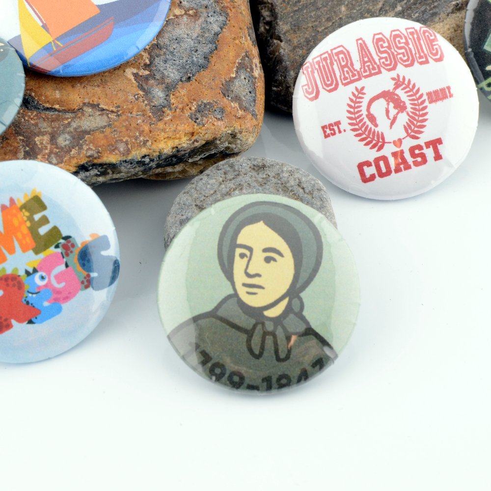 Jurassic Coast Button Badges