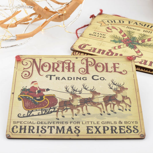 Christmas Wooden Sign - Christmas Express