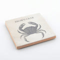 Marine Life Ceramic Coaster - Brown Crab