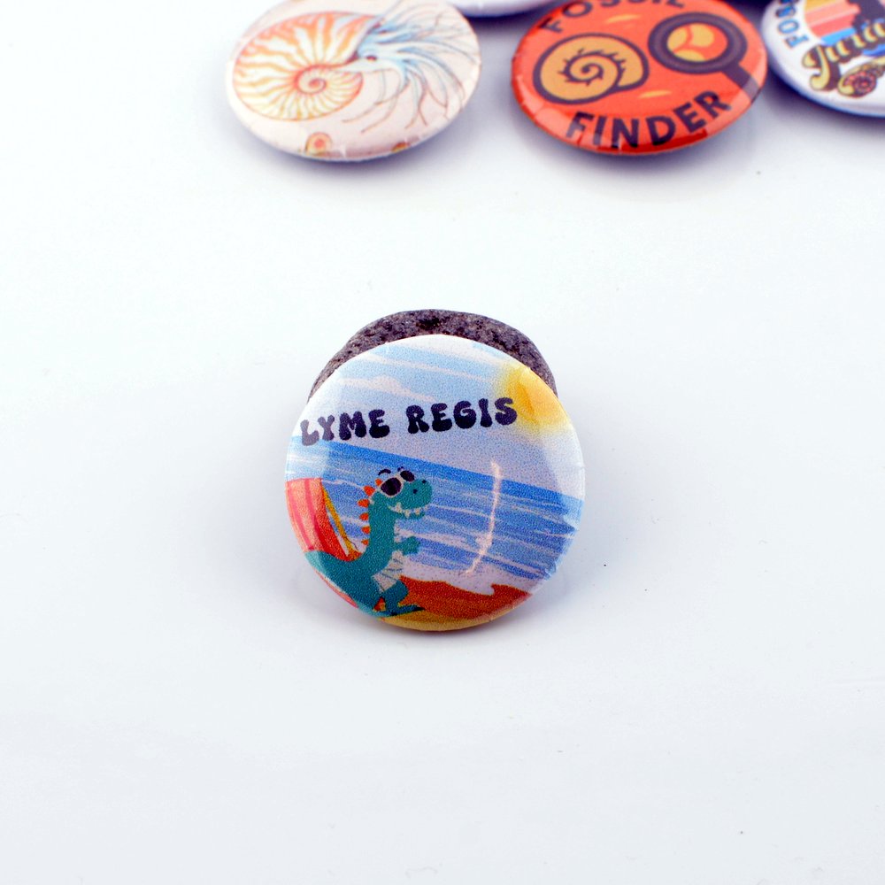 Jurassic Coast Button Badges