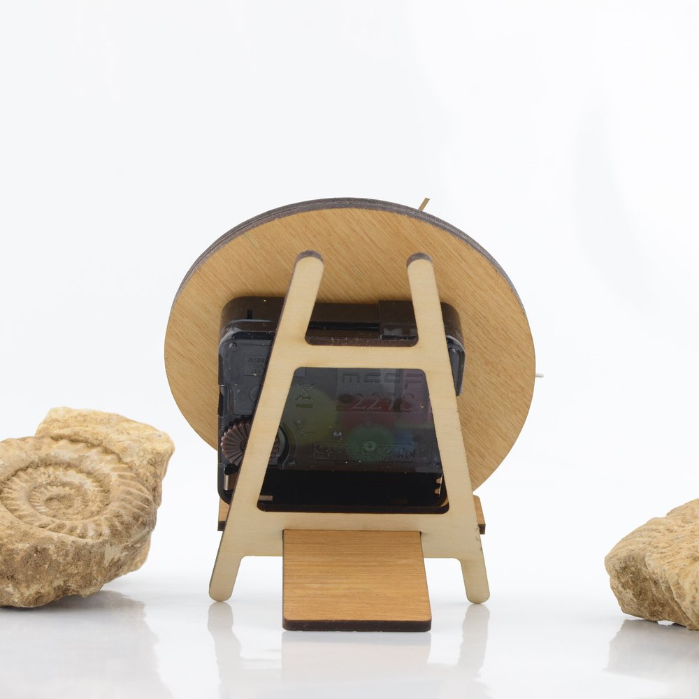 Desk/Shelf Top Ammonite Clock