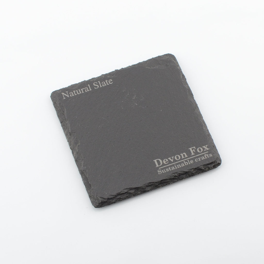 Devon Fox Natural Slate Coaster