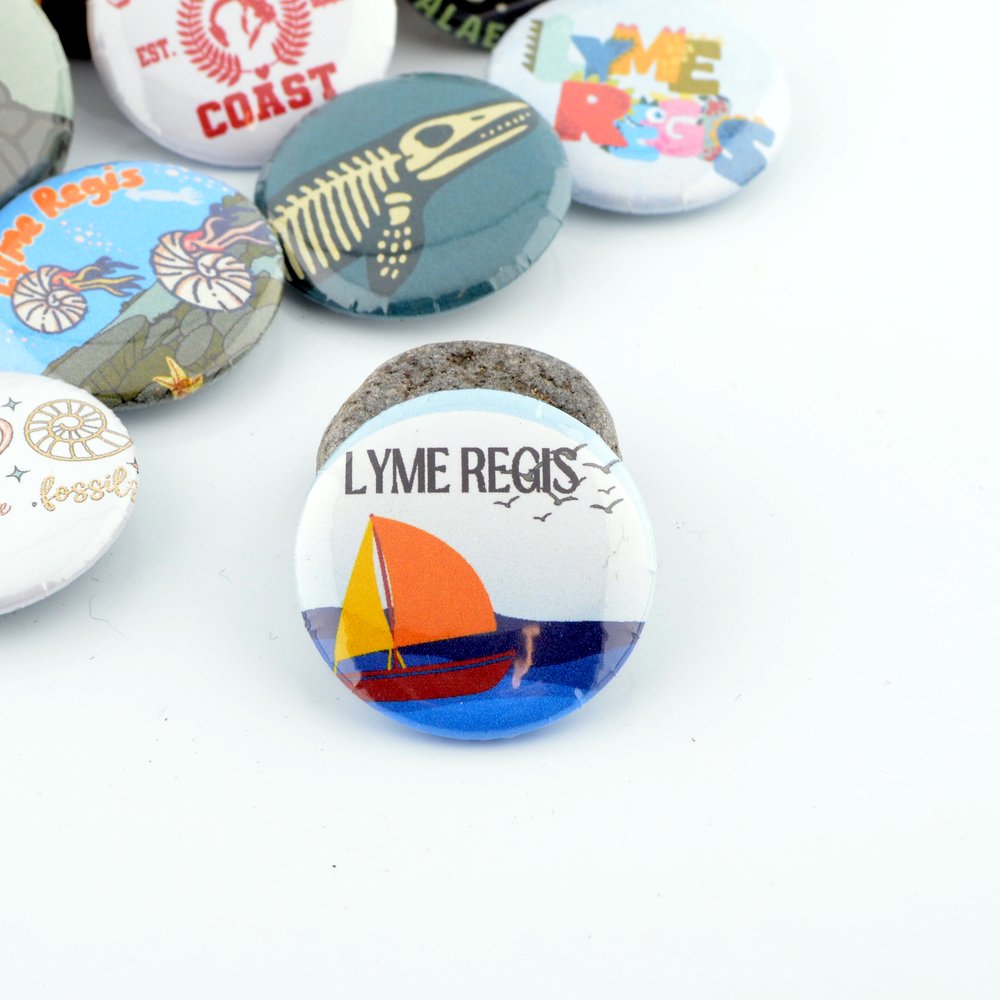 Jurassic Coast Button Badges