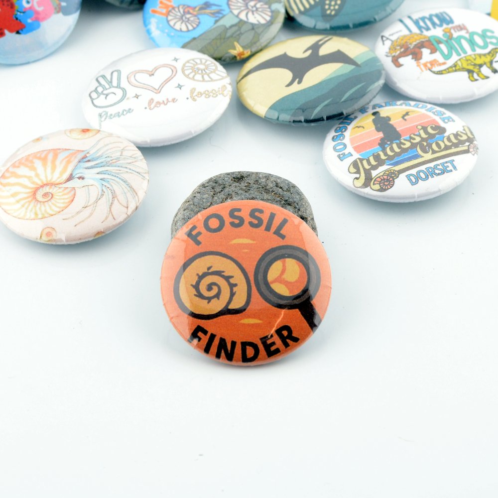 Jurassic Coast Button Badges