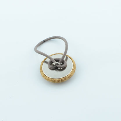 Ammonite & Dinosaur Covered Button Hair Bobbles