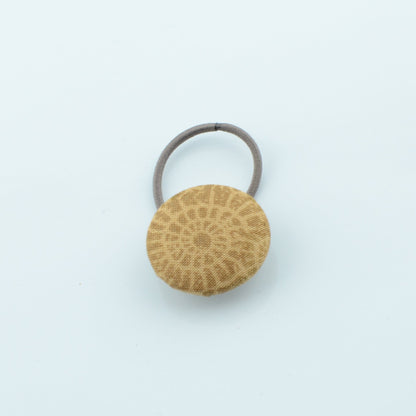 Ammonite & Dinosaur Covered Button Hair Bobbles