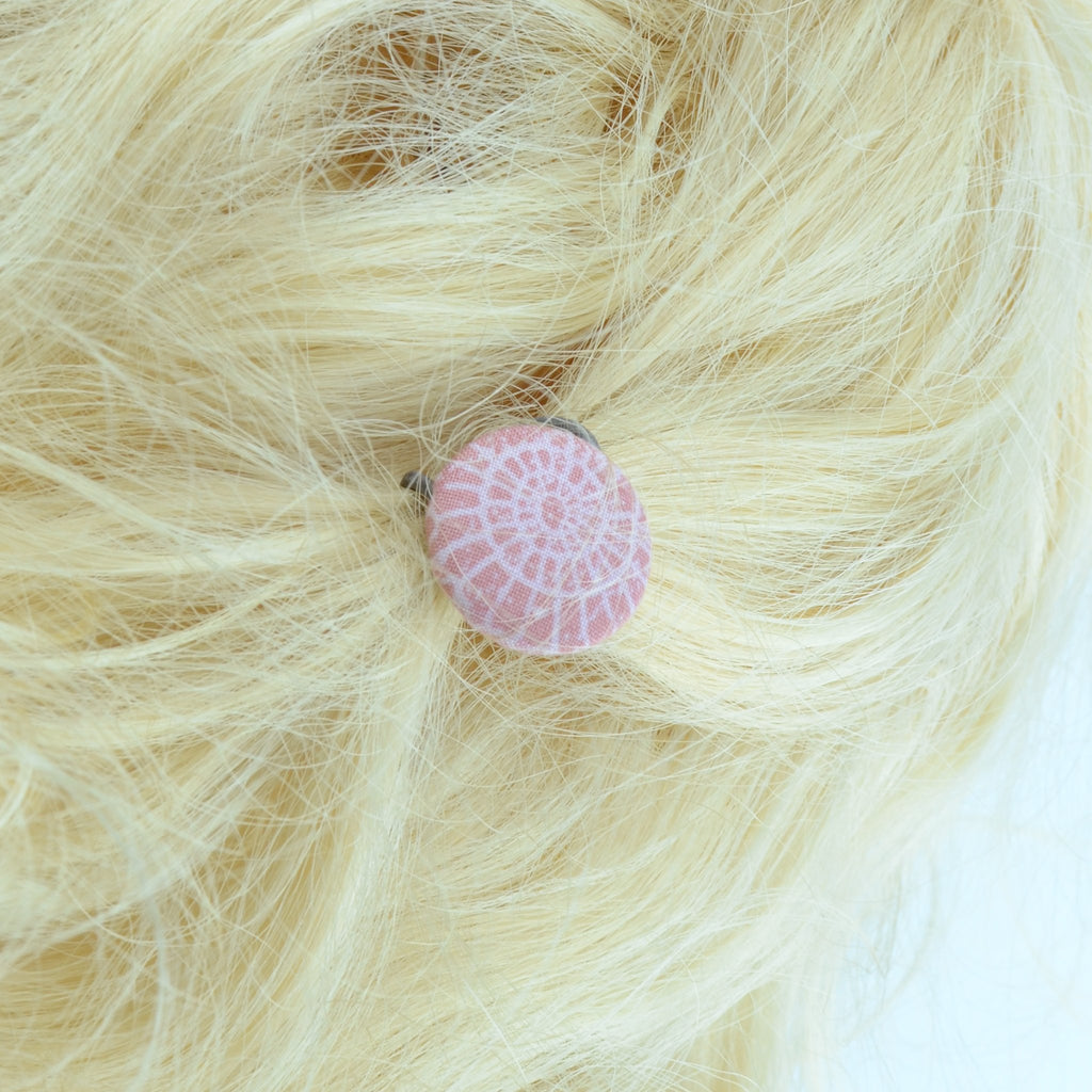 Ammonite & Dinosaur Covered Button Hair Bobbles