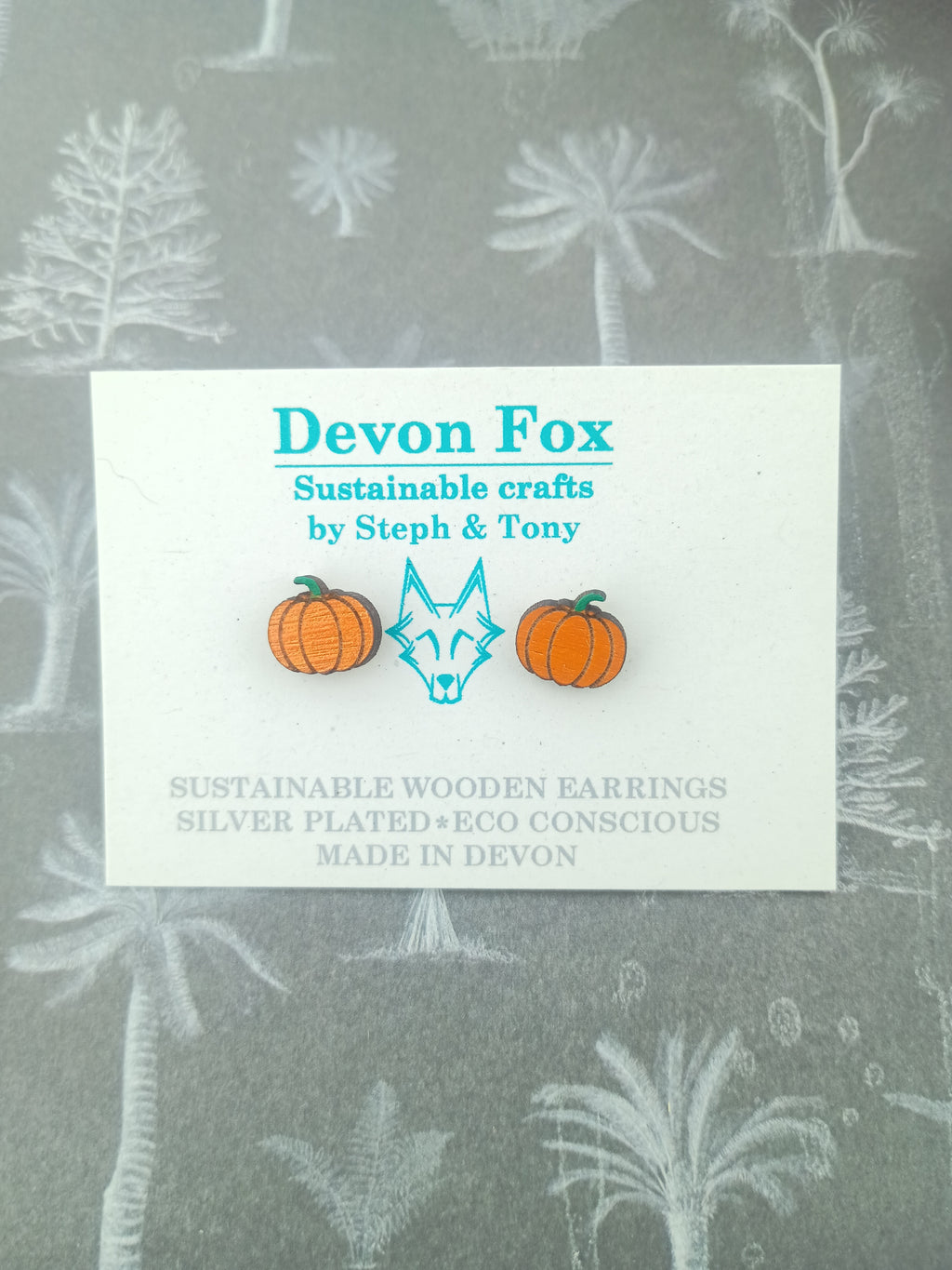 Pumpkin Stud Earrings