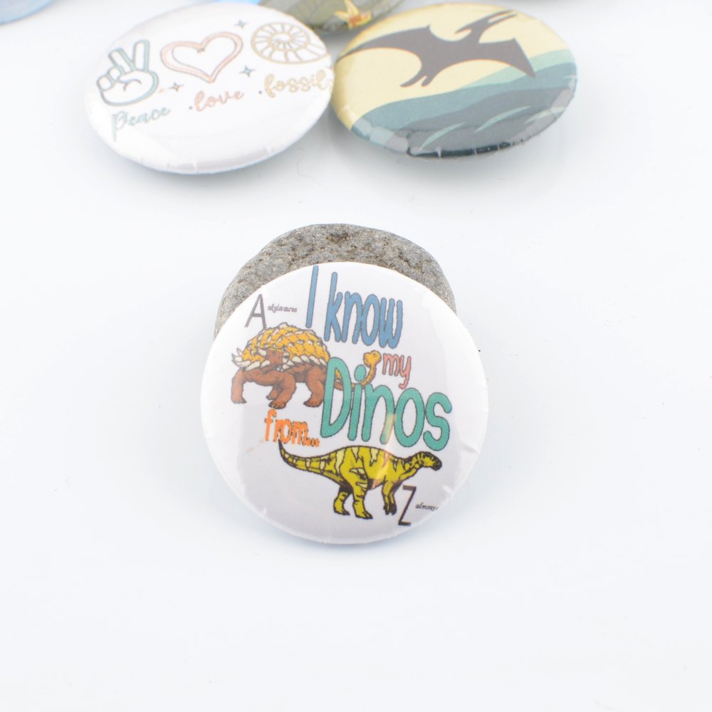 Jurassic Coast Button Badges