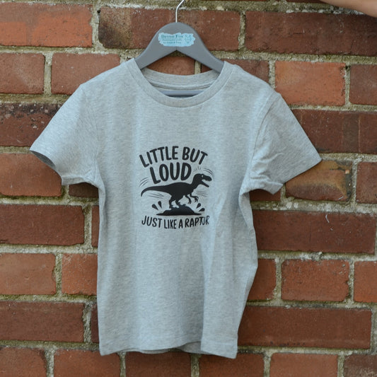 Little but Loud, Just Like a raptor - 100% Organic Cotton Kids T-Shirt