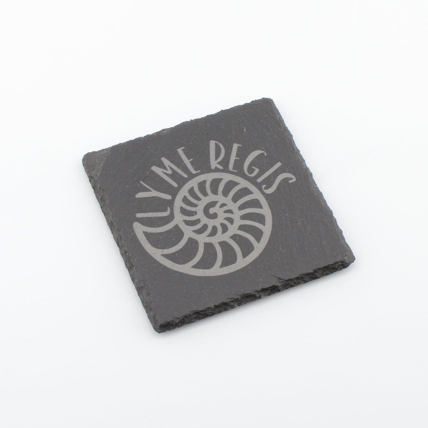 Lyme Regis Ammonite Slate Coaster