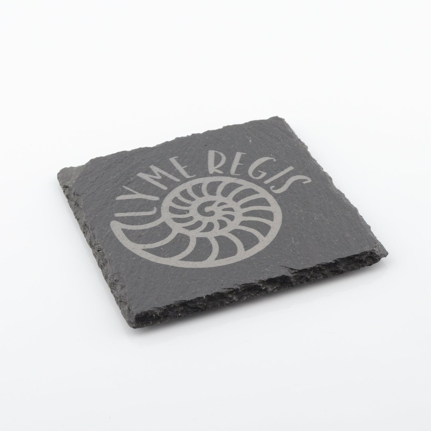 Lyme Regis Ammonite Slate Coaster