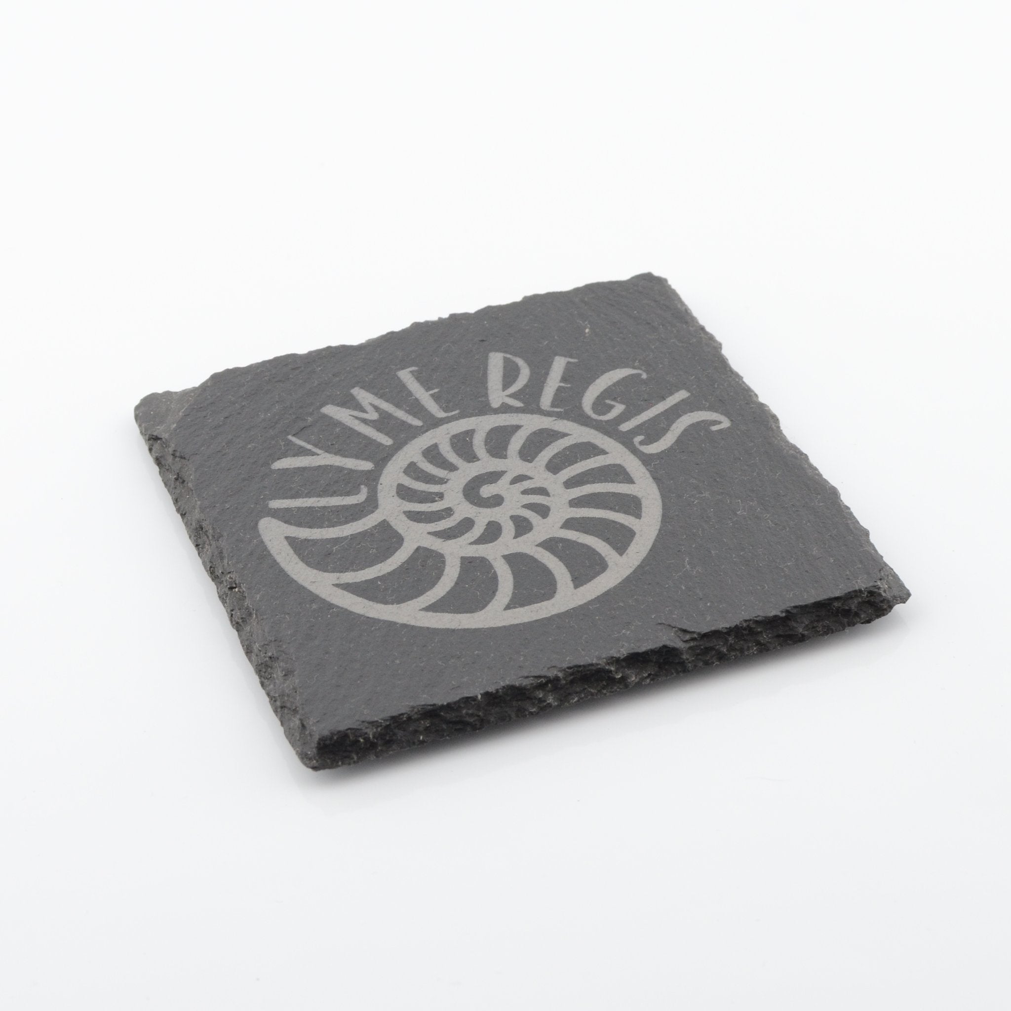 Lyme Regis Ammonite Slate Coaster
