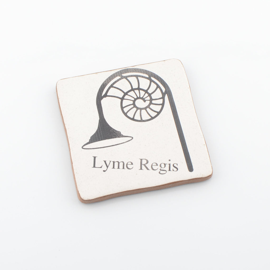 Lyme Regis Lamppost Ceramic Coaster