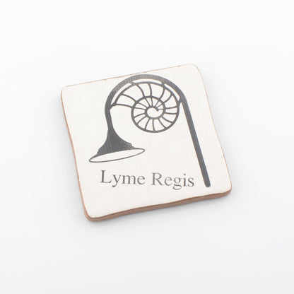 Lyme Regis Lamppost Ceramic Coaster