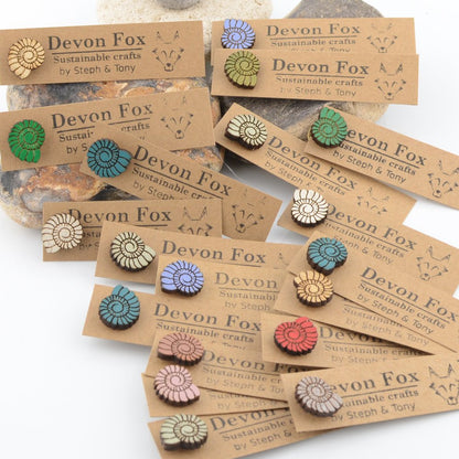 Ammonite Pin Badges
