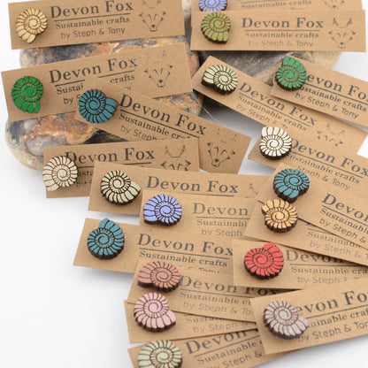 Ammonite Pin Badges
