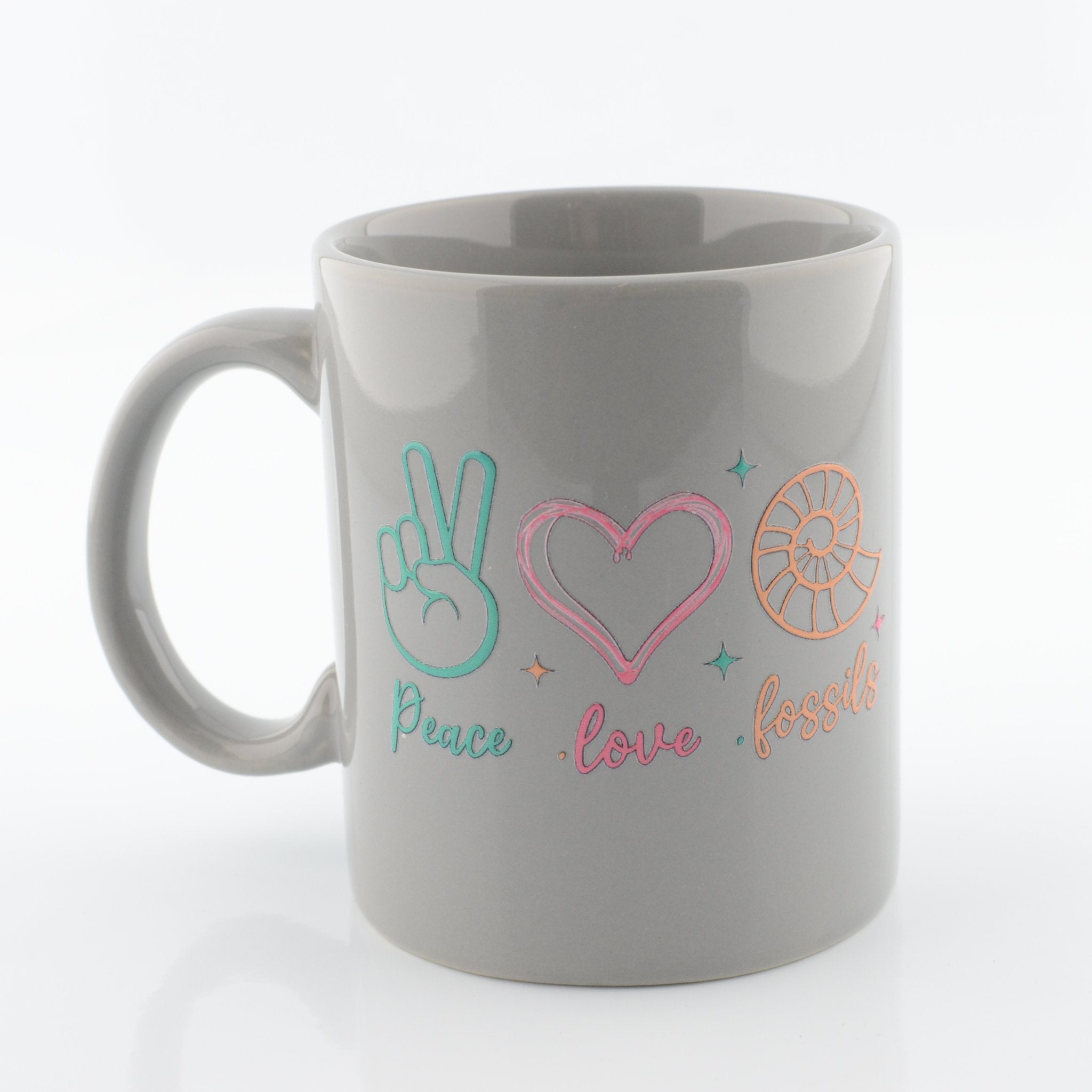 Peace, Love, Fossils Mug