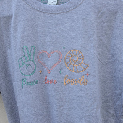 Peace, Love and Fossils T-Shirt