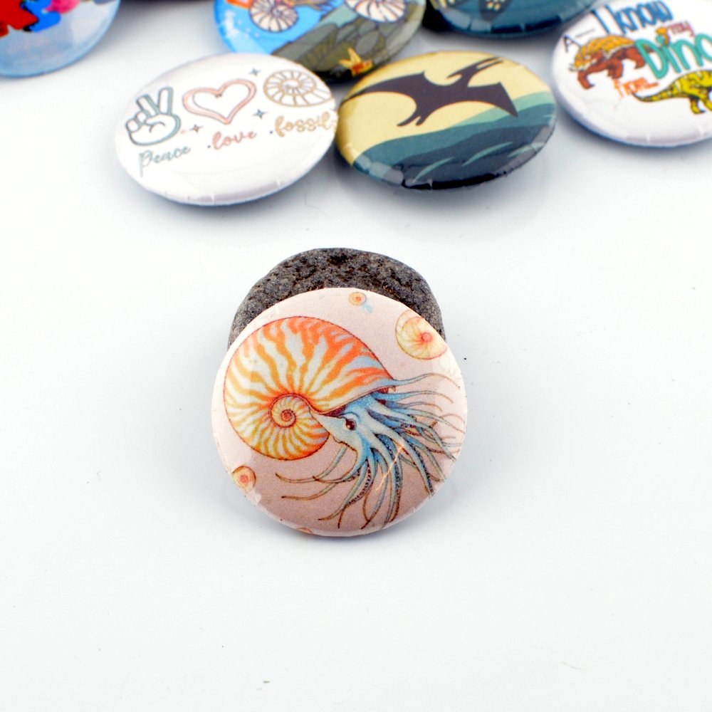 Jurassic Coast Button Badges