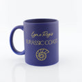 Lyme Regis Jurassic Coast Mug - Royal Blue with Gold Lettering