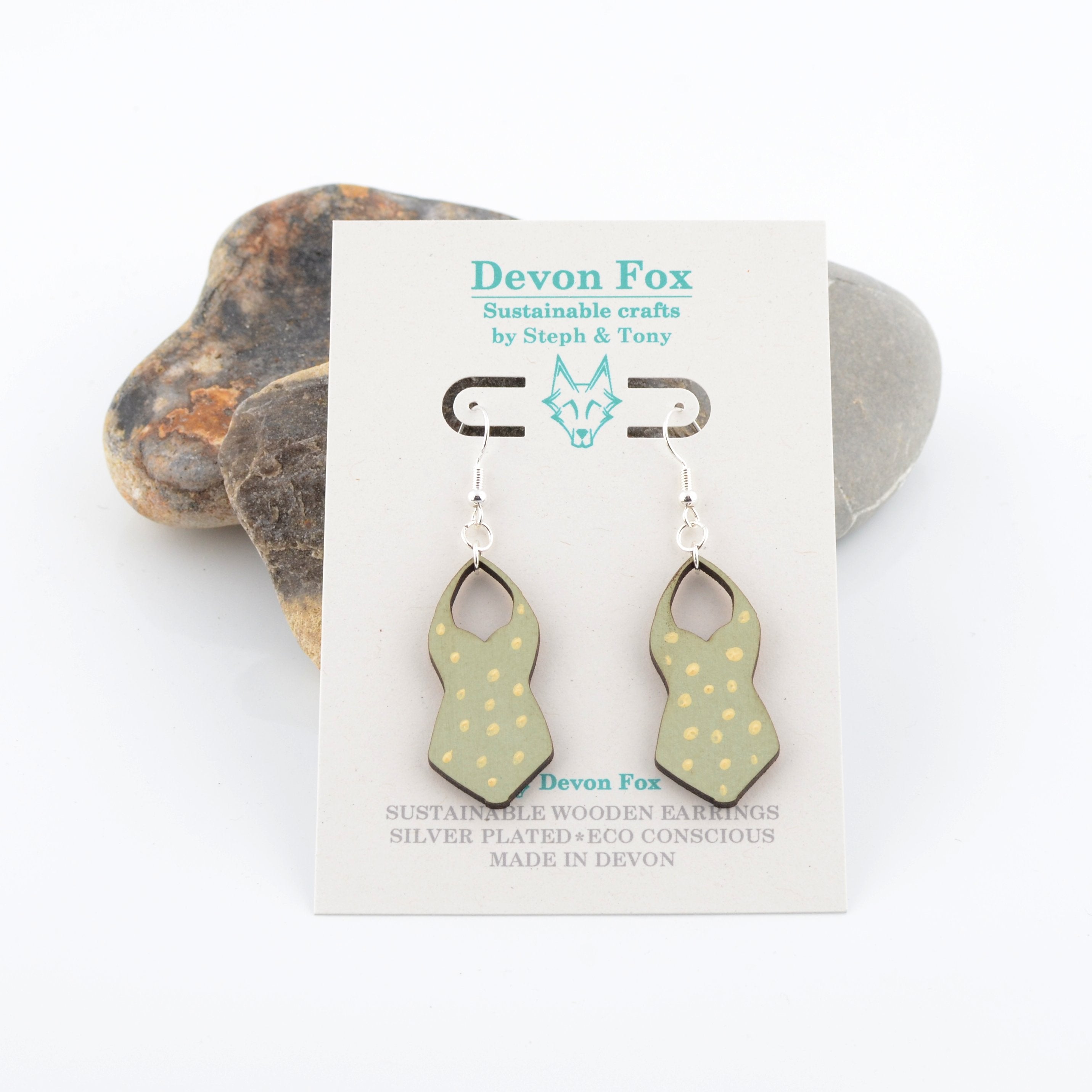 Polka Dot Swimsuit Earrings