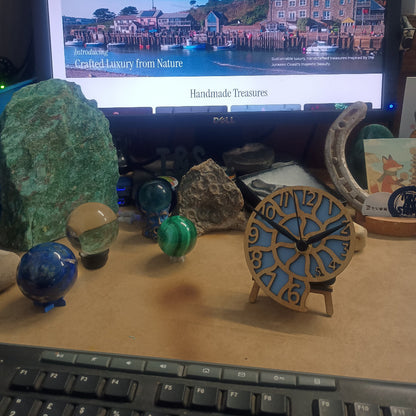 Desk/Shelf Top Ammonite Clock
