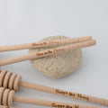 Engraved Wooden Honey Dipper