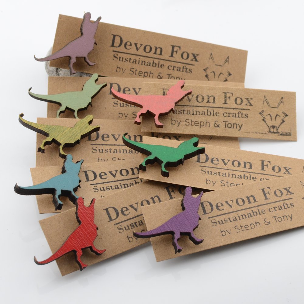 Dino Pin Badges