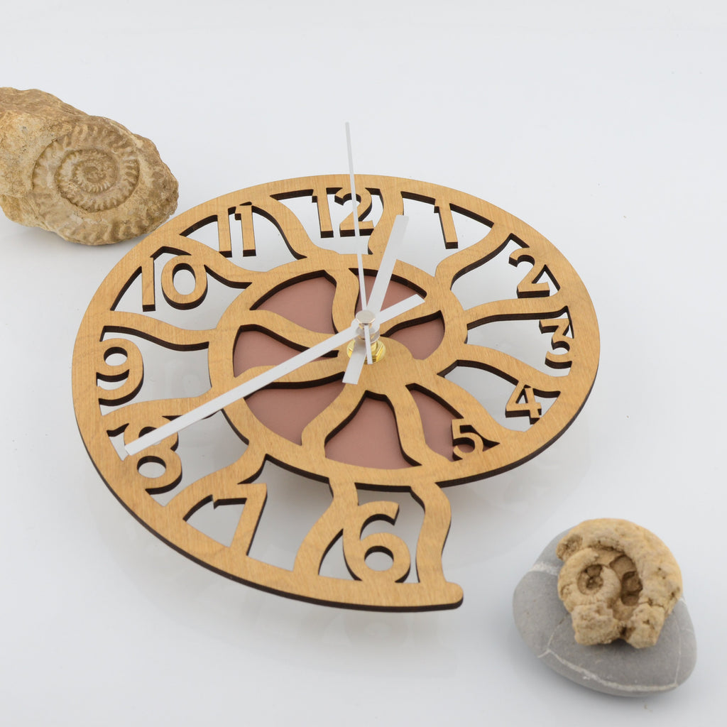 Trace Ammonite Wall Clock