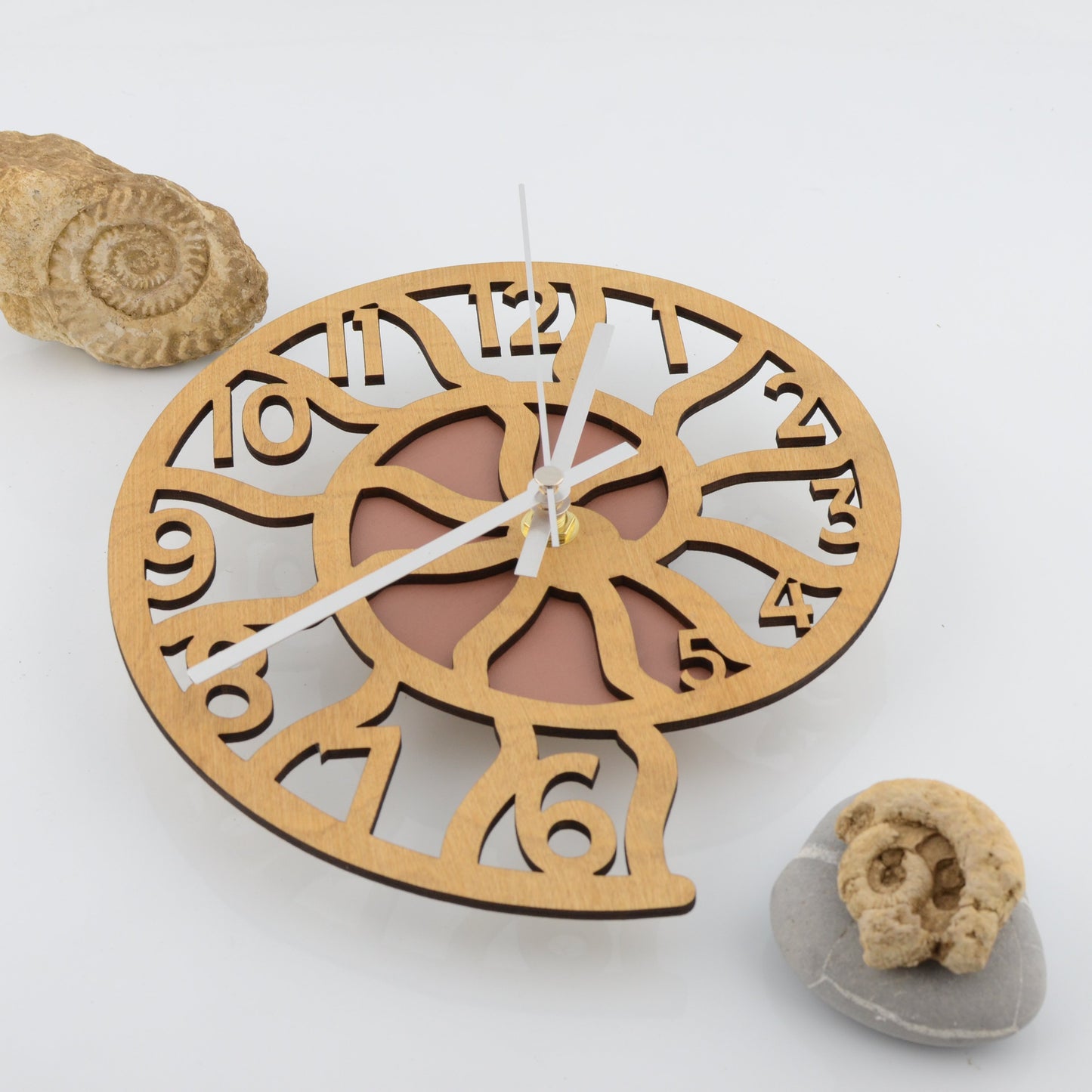 Trace Ammonite Wall Clock