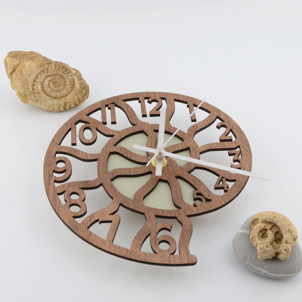 Trace Ammonite Wall Clock