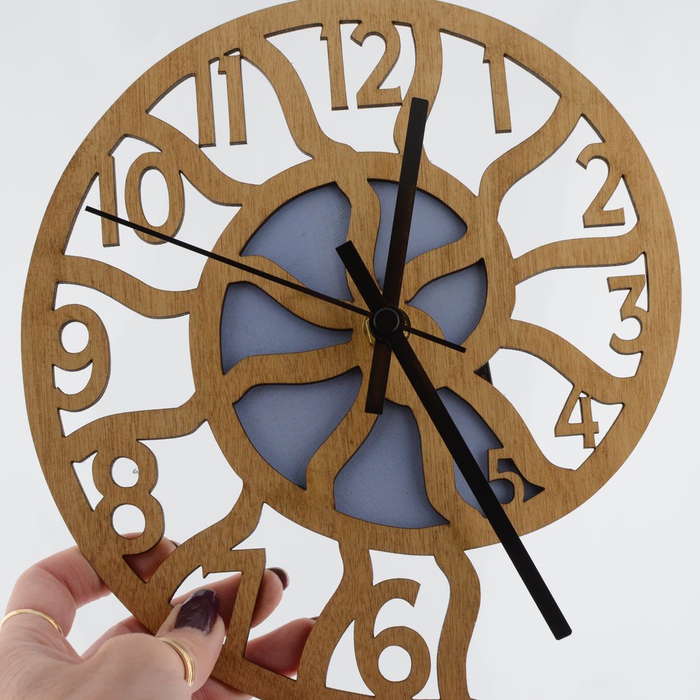 Trace Ammonite Wall Clock