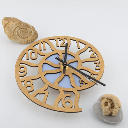 Trace Ammonite Wall Clock