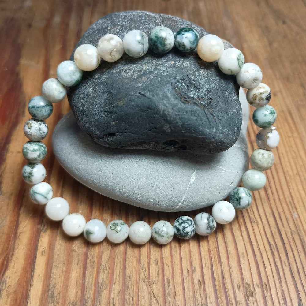 6mm Natural Gemstone Stretch Bracelet