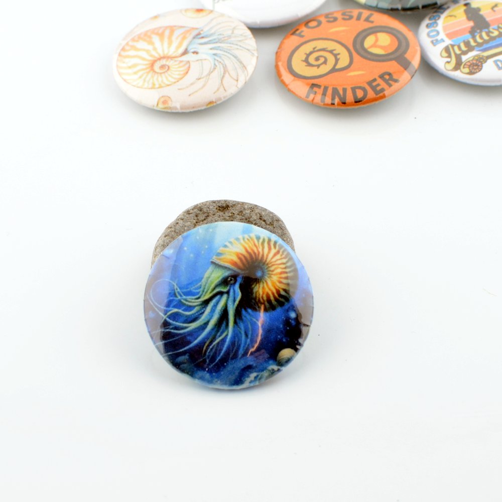 Jurassic Coast Button Badges