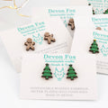 Plain Wooden Christmas Tree Studs