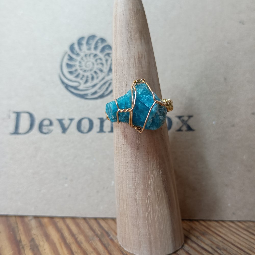 Adjustable Rough Freeform Natural Stone Ring