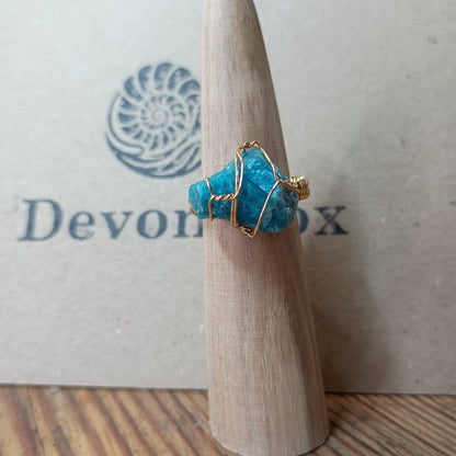 Adjustable Rough Freeform Natural Stone Ring