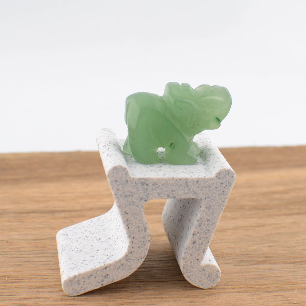 Green Aventurine Elephant – 2cm x 2.5cm