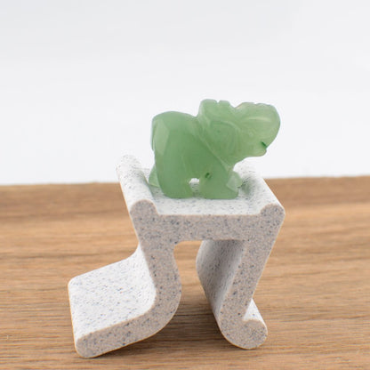 Green Aventurine Elephant – 2cm x 2.5cm