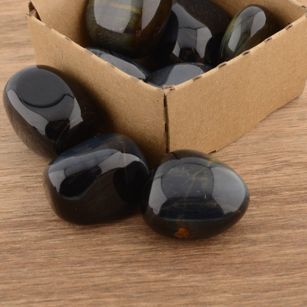 Blue Tiger's Eye Tumble Stone