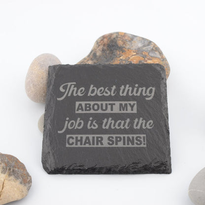 Work Mate Slogan Slate Coasters