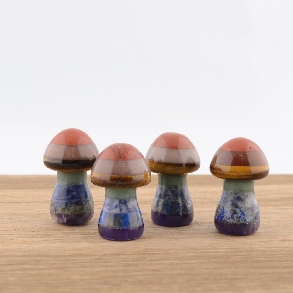 Chakra Crystal Mushroom – Approx. 4cm