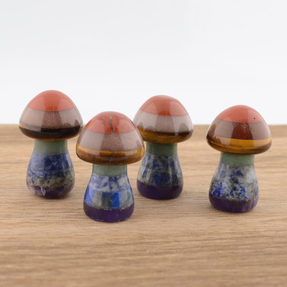 Chakra Crystal Mushroom – Approx. 4cm