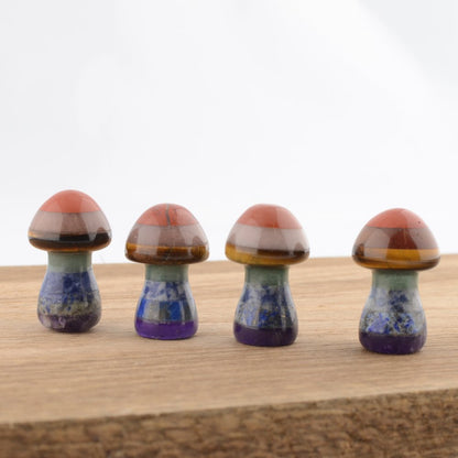 Chakra Crystal Mushroom – Approx. 4cm